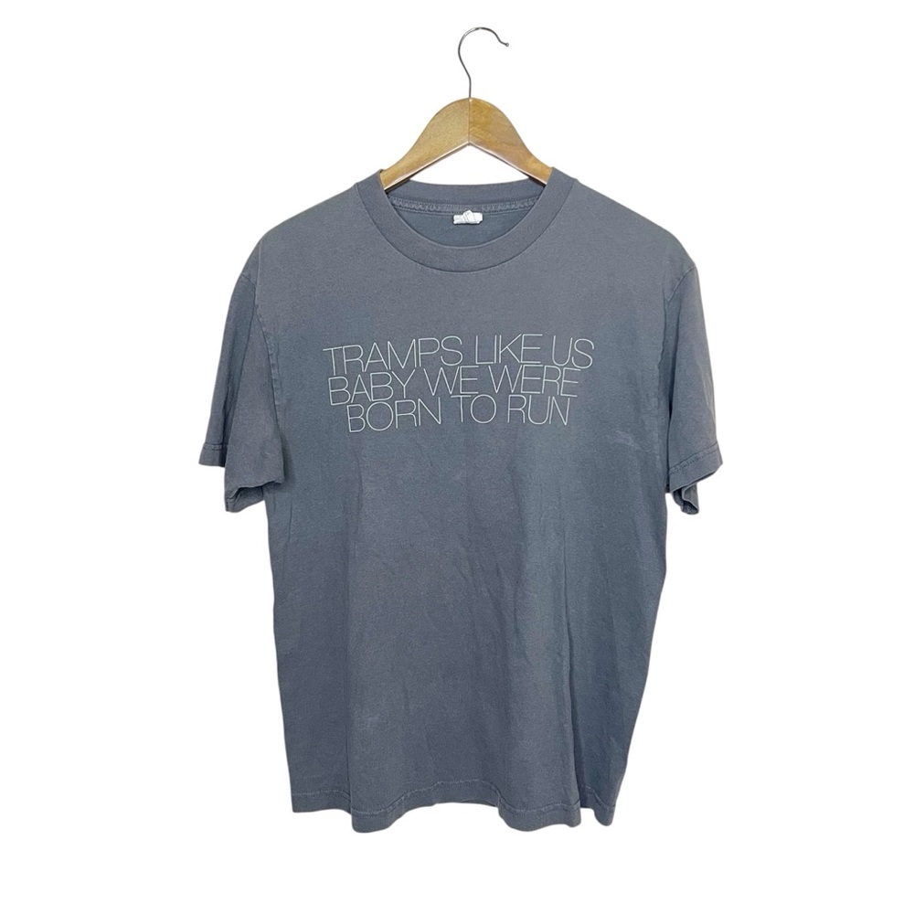 Bruce Springsteen Band Graphic Tee Shirt M Born to Run Tramps Like Us Lyrics